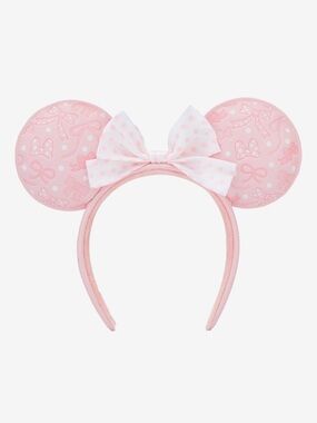New Loungefly Disney Minnie Mouse Polka Dot Pink Ears